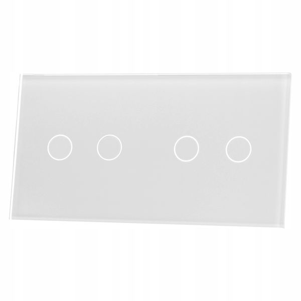 PANEL SZKLANY 2+2 (2 PUSZKI) - BIAŁY LIVOLO zdjęcie 1