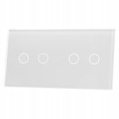 PANEL SZKLANY 2+2 (2 PUSZKI) - BIAŁY LIVOLO