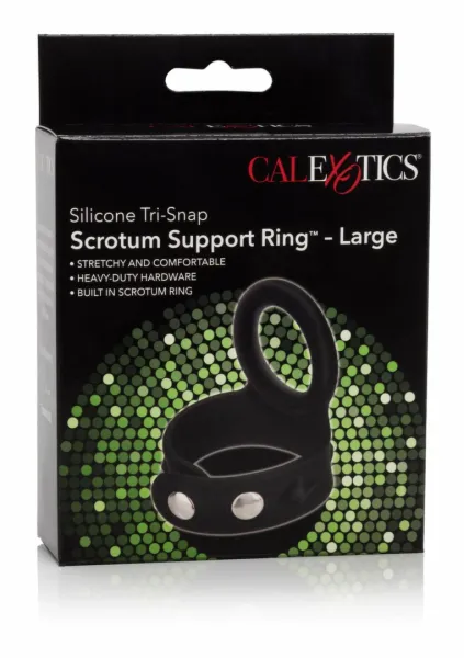 calexotics 3-snap scrotum ring large silikonowy regulowany zdjęcie 3