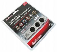 Rozgałęziaczgniazda zapalniczki 12V z USB
