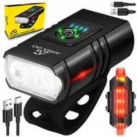 LAMPKA ROWEROWA PRZEDNIA TYLNA LED PRZÓD AKUMULATOROWA ZESTAW LAMPEK