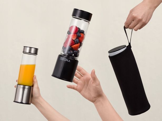 Blender Przenośny Bezprzewodowy DUŻY 465ml 300W ZEEGMA Go Plus CZARNY zdjęcie 12