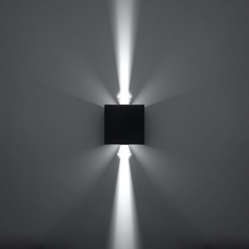 Kinkiet LUCA czarny LED IP54 na Arena.pl