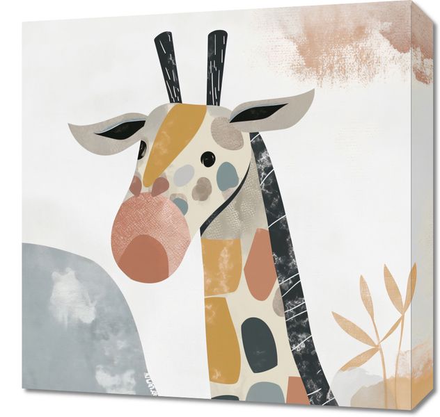 Obraz 50x50cm Żyrafa Bambino zdjęcie 1