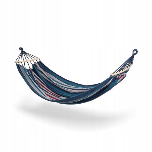 HAMAK Ogrodowy DWUOSOBOWY POKROWIEC Torba Tadar Paski Blue 200x150cm na Arena.pl