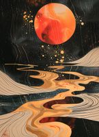 Plakat 40x55cm Planetarny Taniec