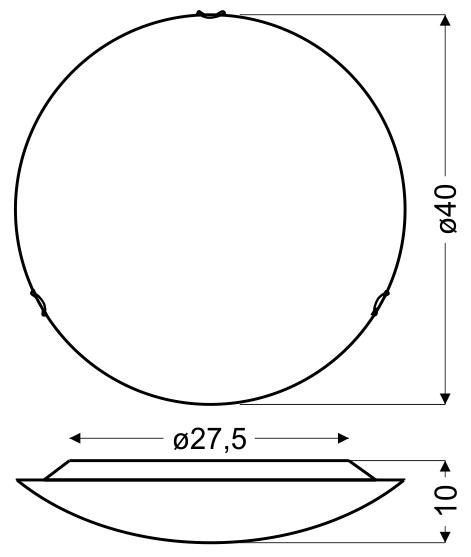 Monza plafon 40 1x16W LED 3000K zdjęcie 2