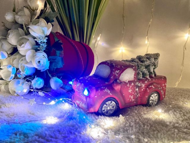 auto 2szt  z choinką led 1695 zdjęcie 1