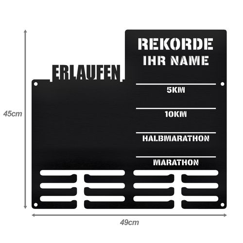 Wieszak na medale i numery startowe REKORDY BIEGOWE RUN twoje imię 90.1 na Arena.pl