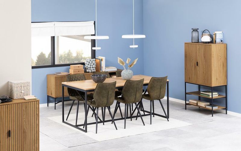 Regał Jaipur dąb/czarny zdjęcie 2