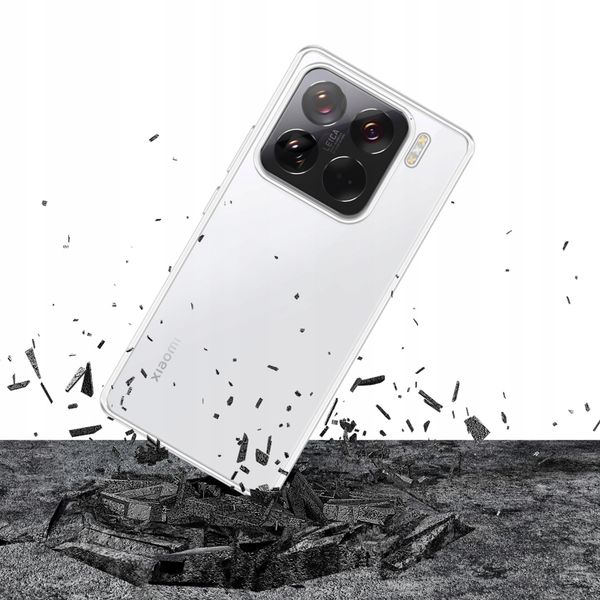 Silikonowe etui na Xiaomi 15 - 3mk Clear Case zdjęcie 2