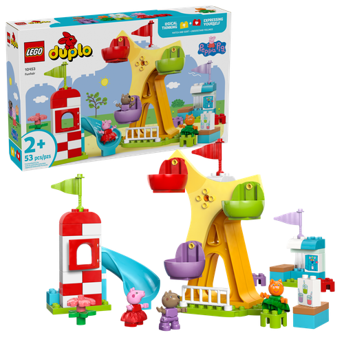 LEGO DUPLO Świnka Peppa Wesołe miasteczko 10453 53 elementy na Arena.pl