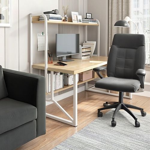 BIURKO KOMPUTEROWE JASNY DĄB LAPTOP STOLIK GAMINGOWE NOWOCZESNE LOFT na Arena.pl