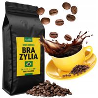 Kawa Ziarnista 1kg BRAZYLIA CREMA 100% Arabica ŚWIEŻO PALONA Tommy Cafe