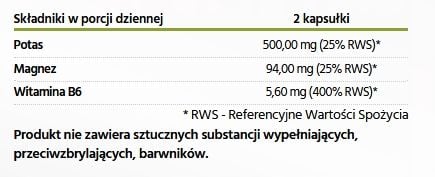 Potas + Magnez + B6 Active Pharmovit, suplement diety, 120 kapsułek na Arena.pl