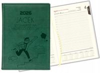 GRAWEROWANY KALENDARZ DZIENNY planer A5 2026 prezent z twoim napisem