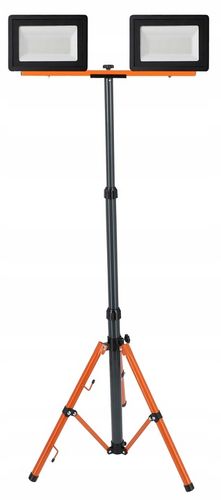 Halogen LED statyw budowlany naświetlacz 2X 50W + przewód zestaw stojak na Arena.pl