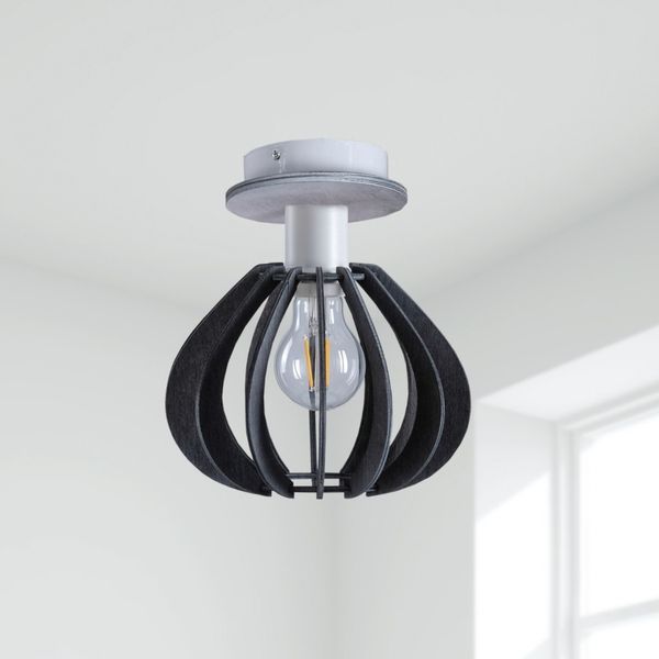 Lampa sufitowa 1xE27 NICOLETA GREY 830 zdjęcie 2