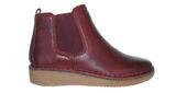 Gabor Botki damskie skórzane - Sztyblety Opti-fit - rozmiar 36 - Bordowe