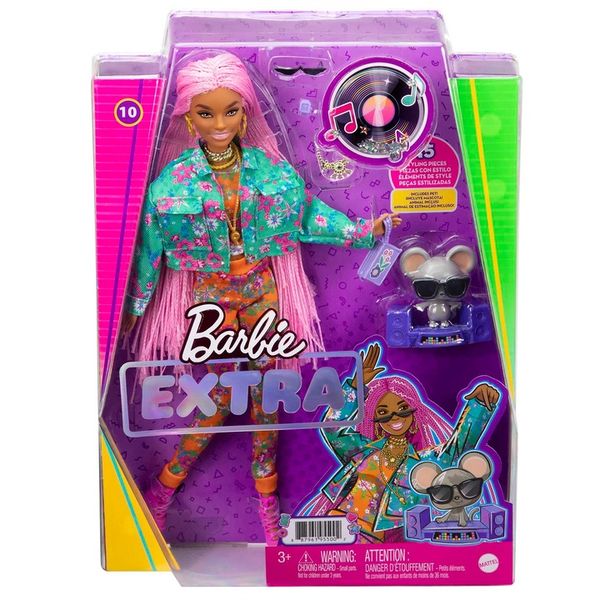 Mattel Barbie Lalka Extra Warkoczyki + Akcesoria zdjęcie 8