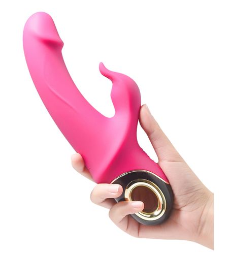Różowy wibrator typu króliczek - gładki na Arena.pl