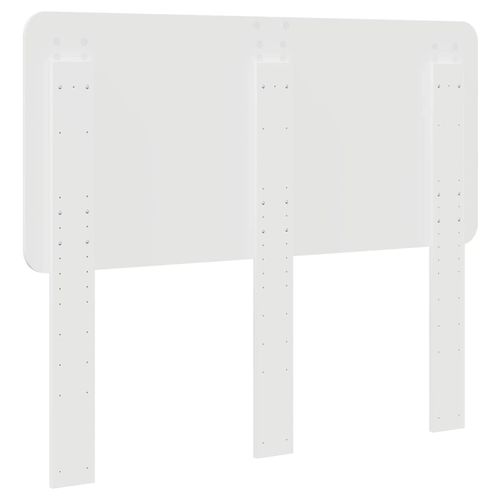 Zagłówek Błyszcząca biel 135 cm Materiał drewnopochodny na Arena.pl