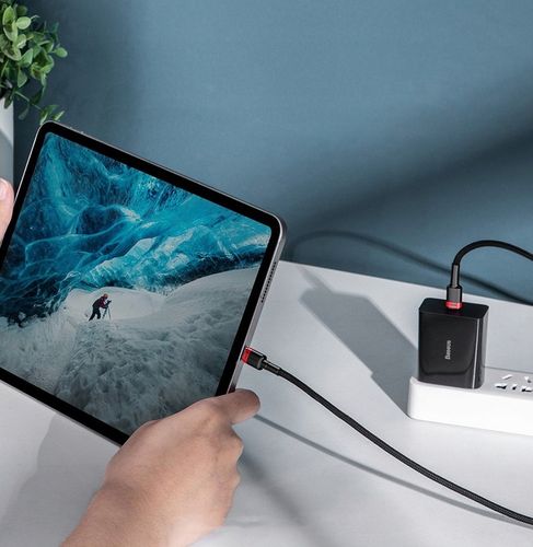 BASEUS KABEL USB-C TYP C 100W 5A PD QC SZYBKI MOCNY PRZEWÓD W OPLOCIE 2M na Arena.pl