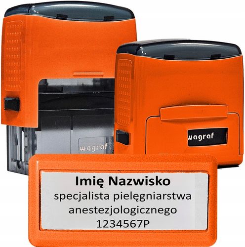 Pieczątka Wagraf B2s do 4 wersów - 12 kolorów obudowy - IMIENNA - FIRMOWA na Arena.pl