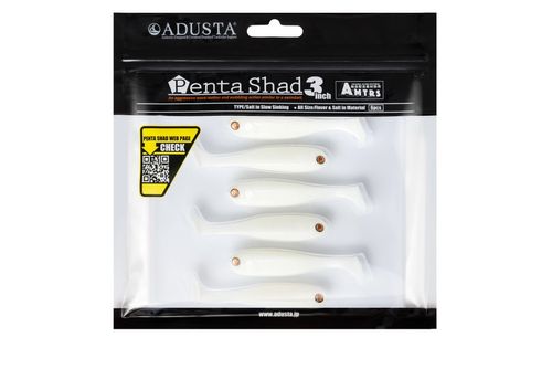 ADUSTA PENTA SHAD 001 WHITE GLOW 3 '' / 7.5 cm /kpl6 na Arena.pl