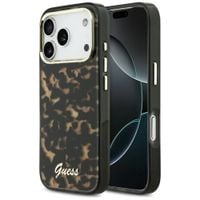 etui guess iml script metal magsafe do   iphone 17 pro max tortoise