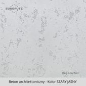 Beton architektoniczny tynk dekoracyjny WEWNĘTRZ 15kg /do 15m² SZARY JASNY