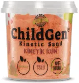 Piasek kinetyczny naturalny pomarańczowy 500g