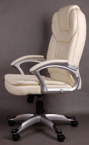 Fotel biurowy GIOSEDIO ecru, model BSM006 na Arena.pl
