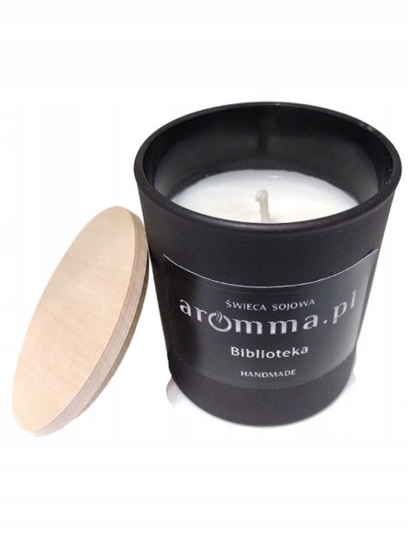 AROMMA - INTENSYWNA EKO ŚWIECA SOJOWA BIBLIOTEKA WIECZKO + USZCZELKA zdjęcie 2