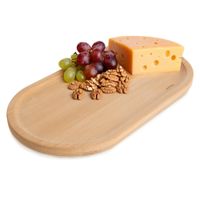 Talerz Bambusowy Taca na Przekąski Przystawki do Serwowania 19x10,5 cm