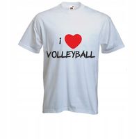 męska Koszulka kibica T-SHIRT I LOVE VOLLEYBALL