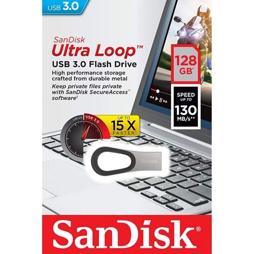 SanDisk Pendrive ULTRA LOOP USB 3.0 128GB (do 130MB/s) na Arena.pl
