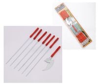 szpikulce do szaszłyków 12 sztuk (30 cm) + tasak (19 cm) sn49410