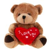 tg75260 brązowy miś dla dziewczyny dziecka serce i love you pluszak
