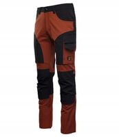 Spodnie robocze trekkingowe TRAIL LIGHT stretch elastyczne r.60 mahoń