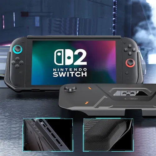 etui tech-protect carbonox na nintendo switch 2 - czarne na Arena.pl