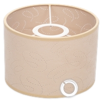 Abażur klosz do lamp stojących i wiszących BEŻOWY AŻUROWY 20 / 15 cm E14