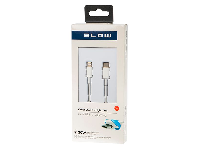 Przyłącze USB-C -iPhone 1m białe zdjęcie 1