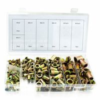 ZESTAW NITONAKRĘTEK OCYNKOWANE M3 M4 M5 M6 M8 M10 150 SZTUK 17207