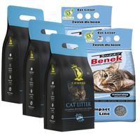 MIX Żwirków Benek Cat Royale Naturalny żwirek dla kota 25l (5x5l)