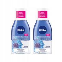 NIVEA Płyn dwufazowy micelarny do demakijażu oczu z biotyną 125ml x2