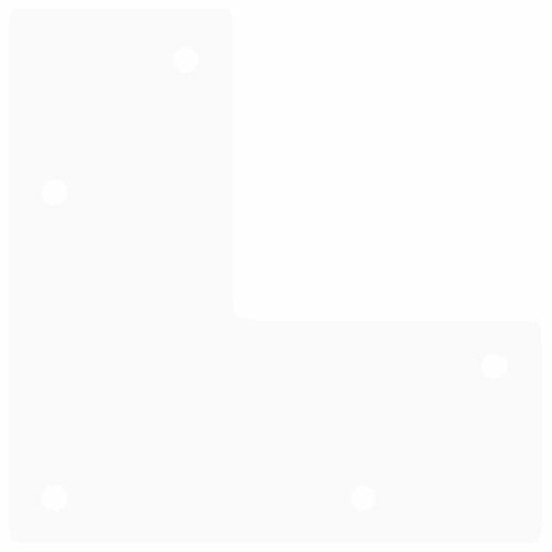 Nogi do stolika kawowego w kształcie spinki do włosów 4 szt. Białe 10 cm St na Arena.pl