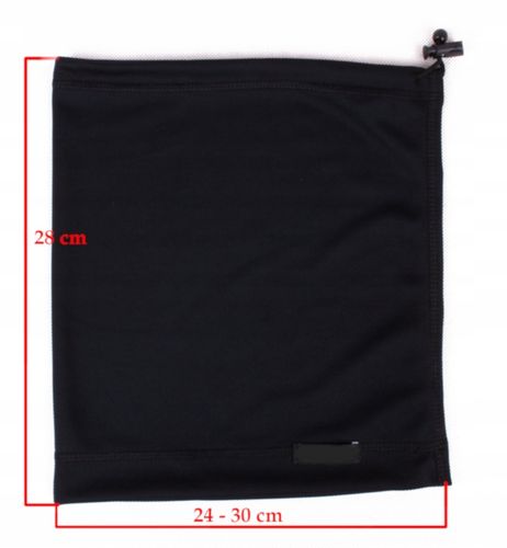 Komin męski zimowy - TERMOAKTYWNY ocieplany POLSKI czarny szalik na Arena.pl