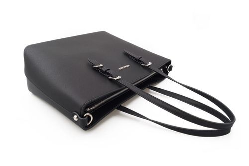 FLORA&CO torebka damska klasyczna sztywna z paskiem  na ramię V048 c.taupe na Arena.pl