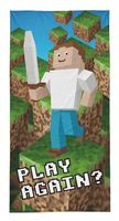 Ręcznik licencyjny 70x140cm - MINECRAFT CHŁOPIEC Z MIECZEM